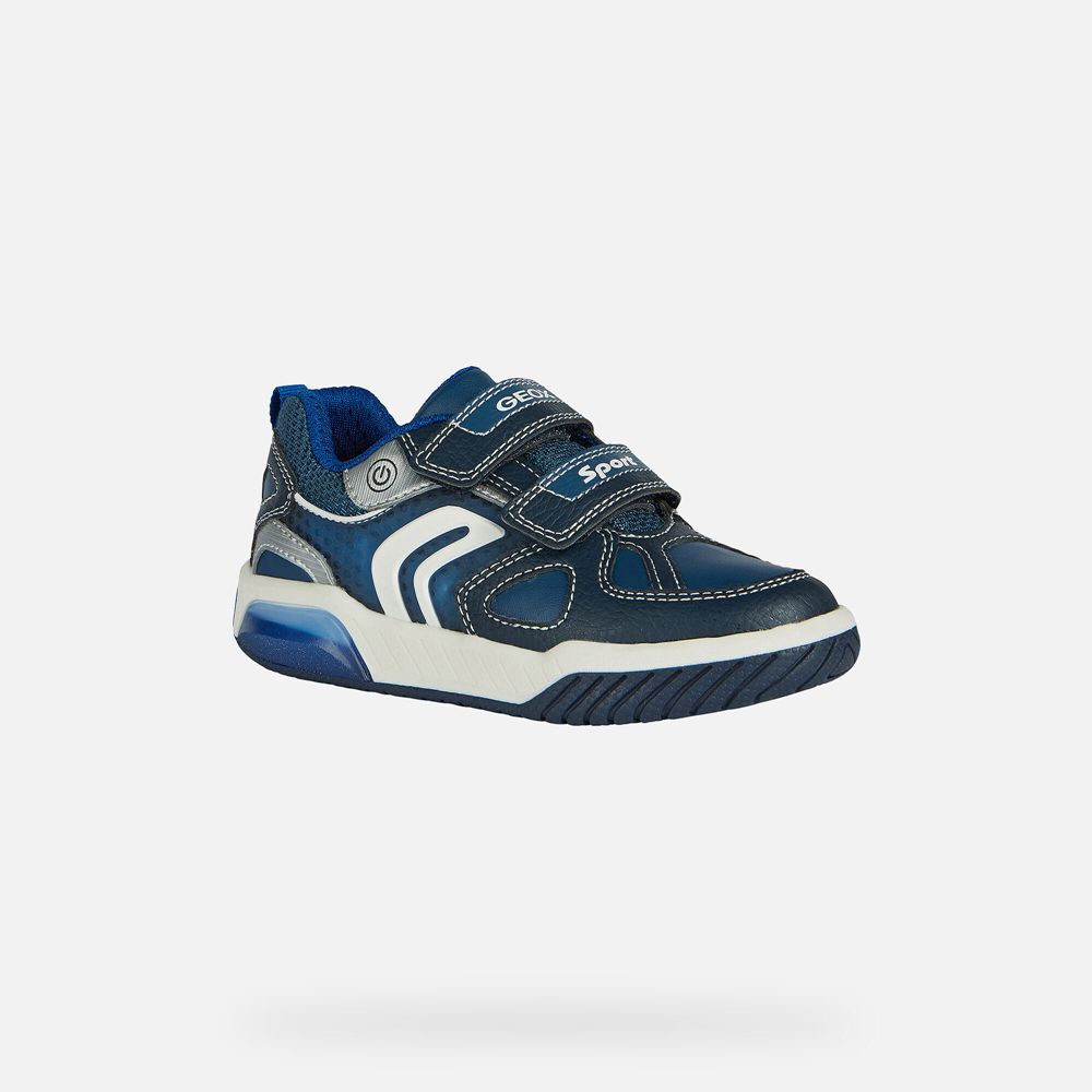 Tenis Geox Menino Azul Marinho - Inek - WMJZE3718